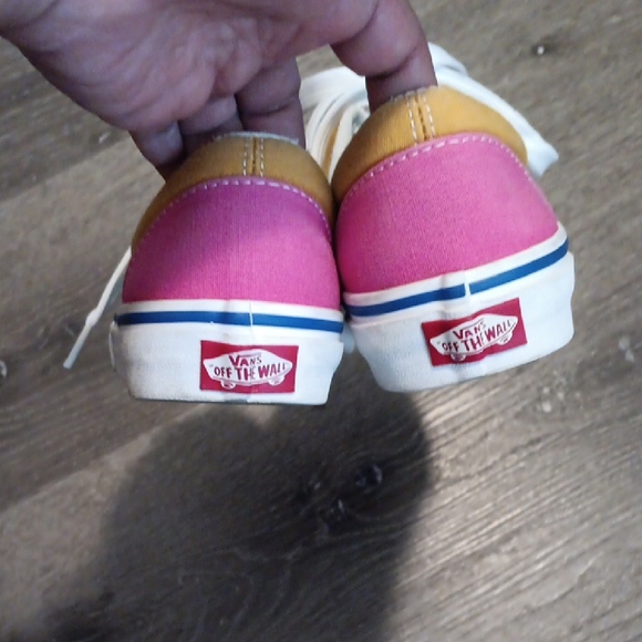 Vans Multi-Tone Blue, Mustard,Pink,Green Sneakers - Picture 4 of 9
